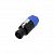 Adam Hall K3CSF4 Black/Blue кабельный разъём Speakon-F 4p