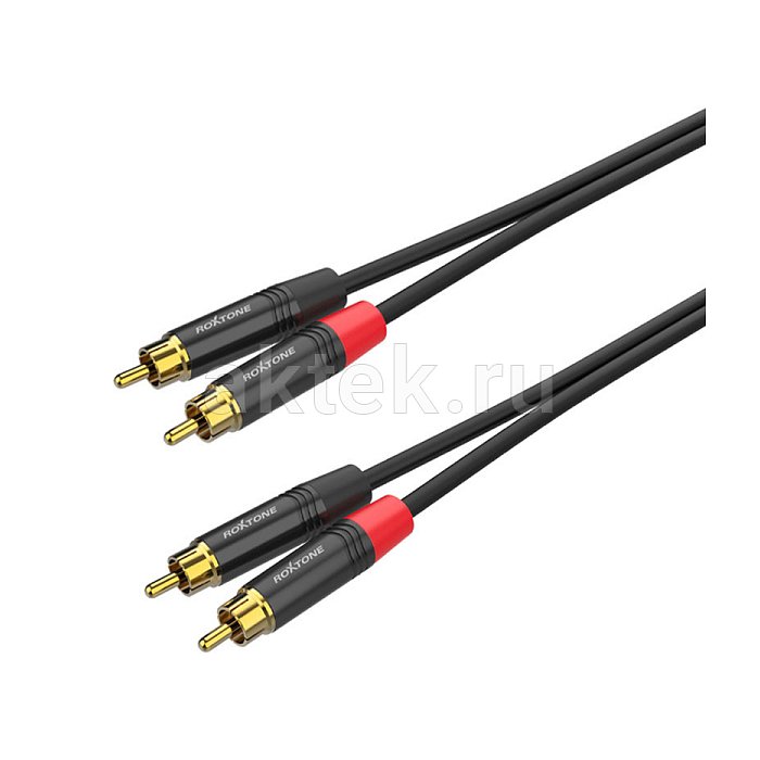 ROXTONE PACC130/2 аудиокабель RCA–RCA, 2 м, 2×1×0,22 мм² 2