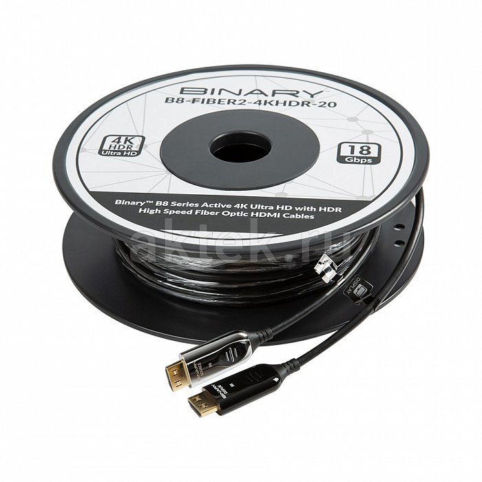 Binary Cables HDMI B8 Active Optical 4K Ultra HD High-Speed (20.0 м) HDMI-кабель 2
