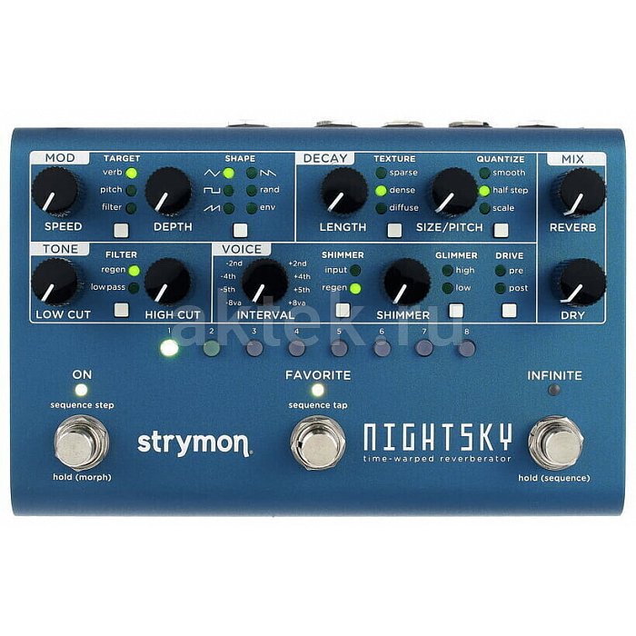 Педаль эффектов реверберации Strymon Night Sky 10