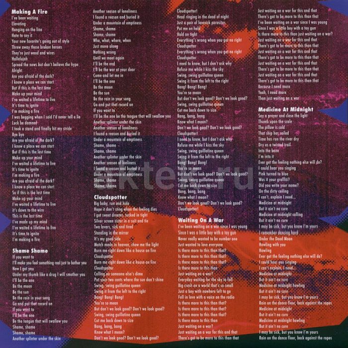 Виниловая пластинка FOO FIGHTERS - MEDICINE AT MIDNIGHT 180 GRAM BLACK VINYL 12" 5
