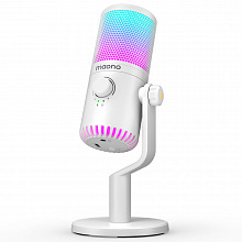 Maono DM30RGB (white), конденсаторный USB микрофон, 24bit/48kHz 3