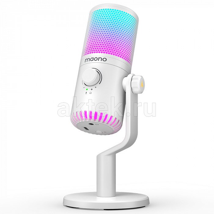 Maono DM30RGB (white), конденсаторный USB микрофон, 24bit/48kHz 3