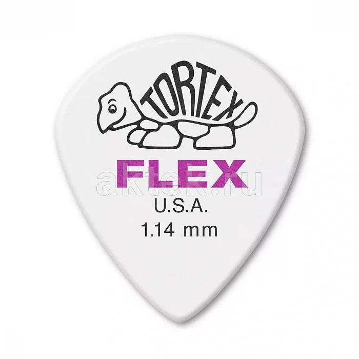 Dunlop 466P114 Tortex Flex Jazz III медиаторы, 1,14 мм
