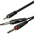 ROXTONE RAYC130/1 (MP) аудиокабель Jack 3,5–Jack 6,3, 1 м