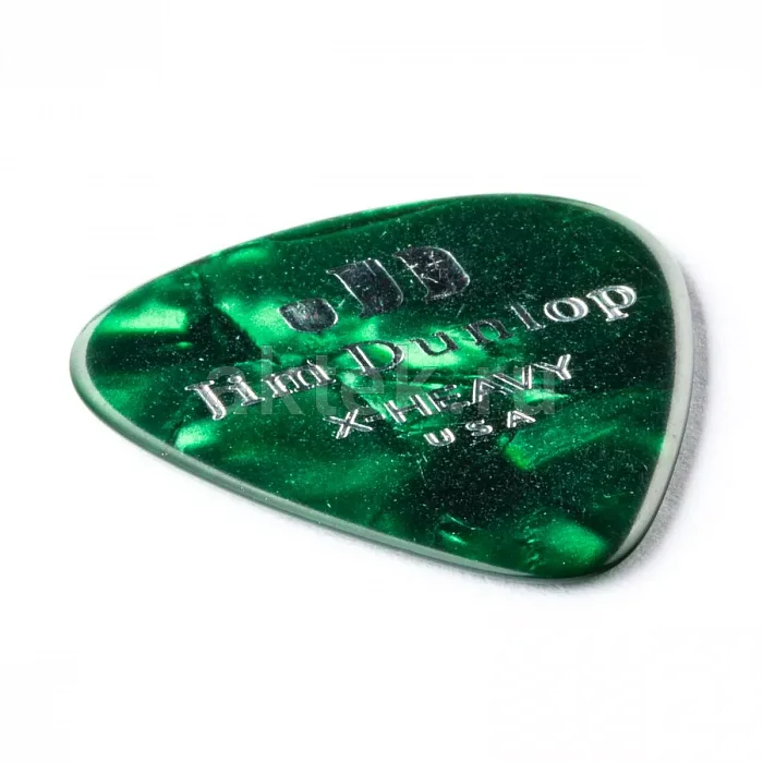 Dunlop 483P12XH Celluloid Green Pearloid Extra медиаторы, целлулоид, extra heavy 2