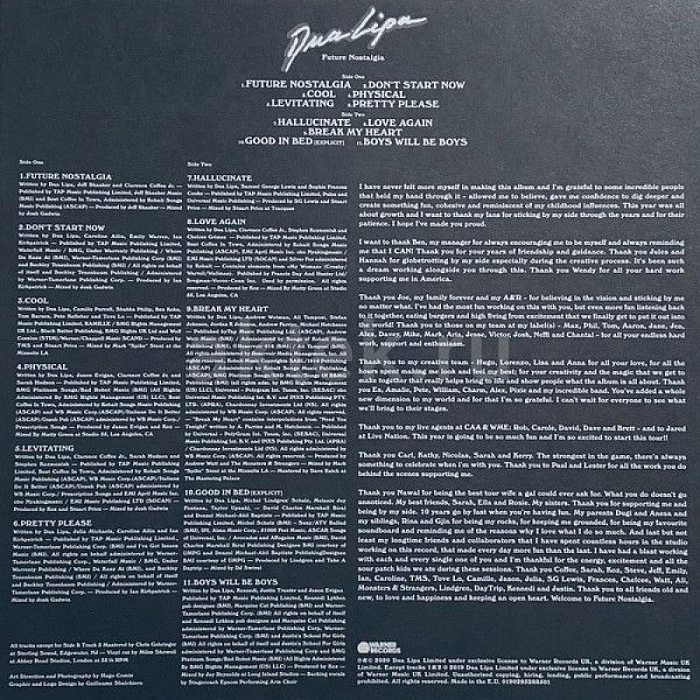 Виниловая пластинка DUA LIPA - FUTURE NOSTALGIA 180 GRAM PINK VINYL 12" 5