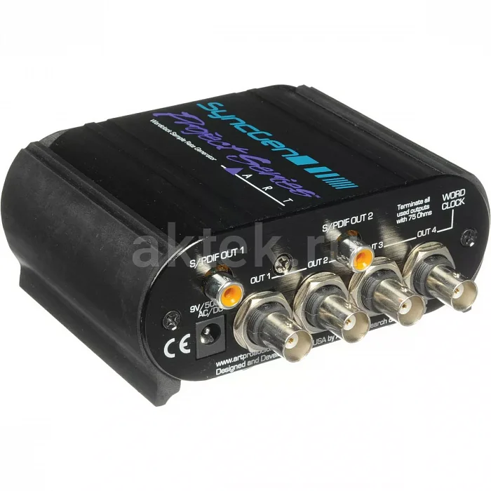 ART SyncGen генератор Wordclock 44,1–192 кГц, 4 BNC, 2 S/PDIF 4
