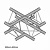 Dura Truss DT 23 C41 Х-образная секция фермы, 50 см