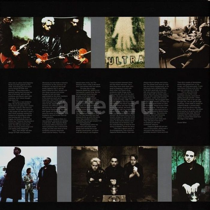 Виниловая пластинка DEPECHE MODE - ULTRA 180 GRAM BLACK VINYL 12" 2