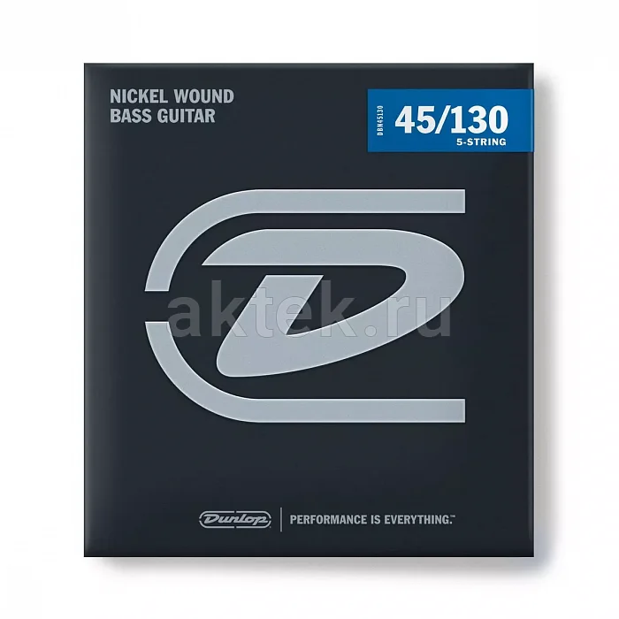 Dunlop DBN45130 Nickel Wound комплект струн, 5 струн, калибр 45-130