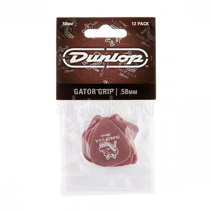 Dunlop 417P058 Gator Grip Standard 12Pack медиаторы, 0,58 мм 4