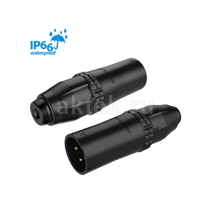 ROXTONE RX3MWP-BG разъём XLR, чёрный, штекер, IP66 2