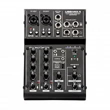 ART USBMix4 четырёхканальный USB-микшер-аудиоинтерфейс, фантомное питание 48 В