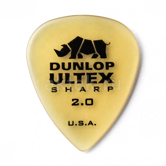 Dunlop 433P200 Ultex Sharp 6Pack медиаторы, 2 мм, 6 шт