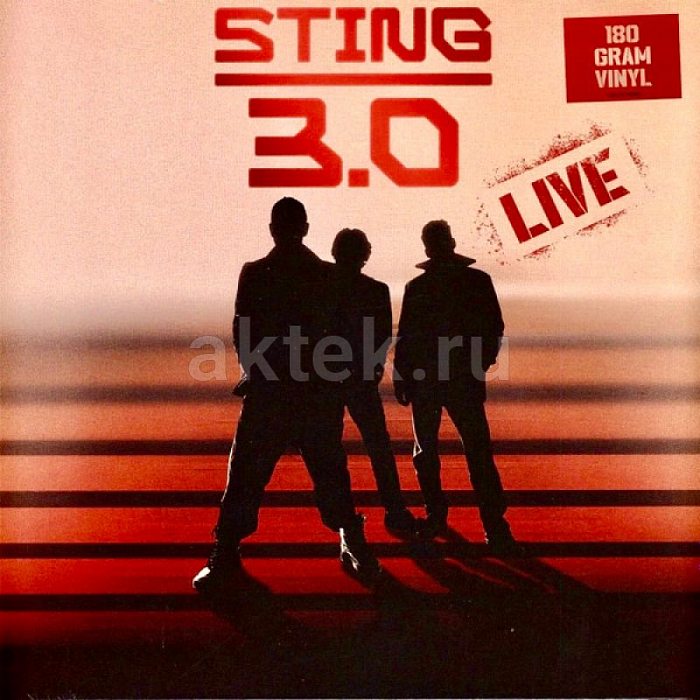 Виниловая пластинка STING - STING 3.0 LIVE BLACK VINYL 12"