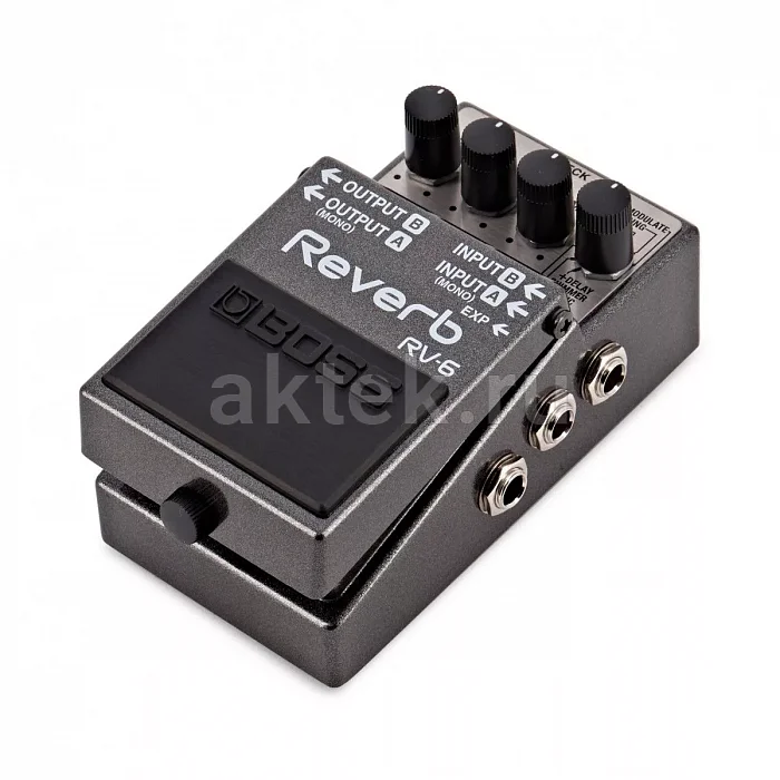 Boss RV-6 стереопедаль реверберации, 8 режимов, Dynamic, Shimmer, Delay+Reverb 3