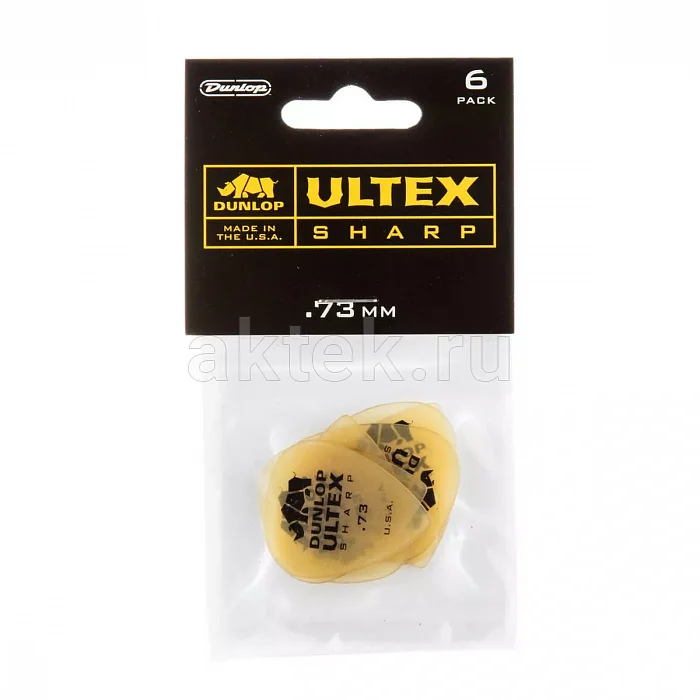 Dunlop 433P073 Ultex Sharp 6Pack медиаторы, 0,73 мм, 6 шт 4