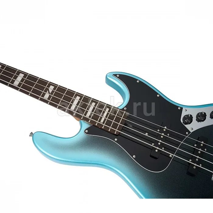 Mooer MBJ412 Dark бас-гитара, синий, корпус из тополя 4