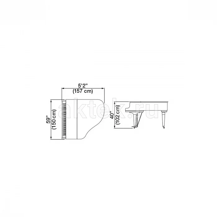 Kawai GL-20 WH/P ID акустический рояль с банкеткой 4