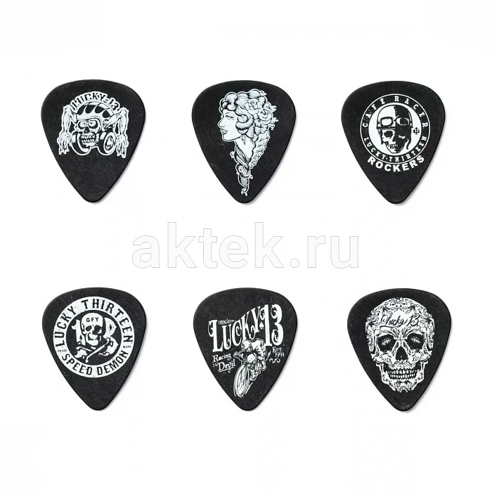 Dunlop L13CT073 Lucky 13 Pick Tin медиаторы, 0,73 мм 3