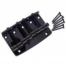 Gotoh 203B-4-B винтажный бридж для 4-струнной бас-гитары, чёрный