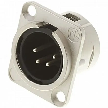 Neutrik NC4MD-L-1 панельный разъем XLR male 4 контакта