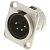 Neutrik NC4MD-L-1 панельный разъем XLR male 4 контакта