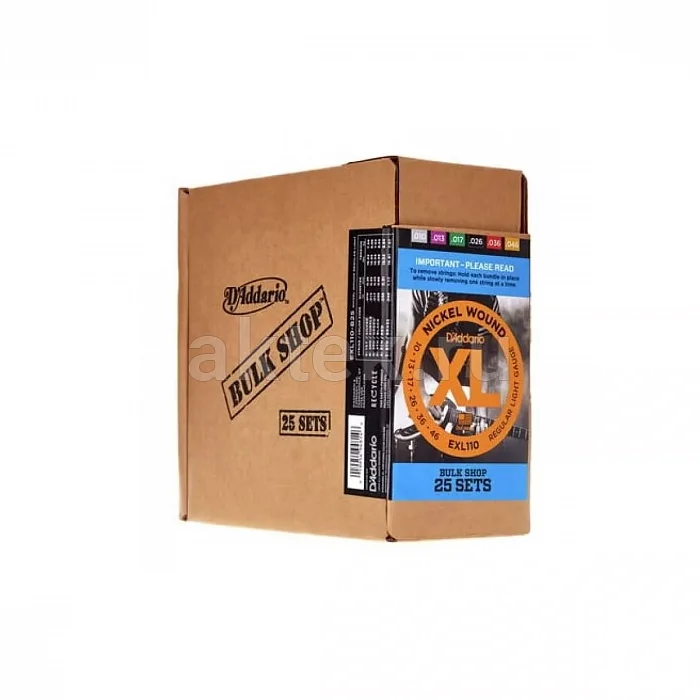 D'Addario EXL110-B25 комплект струн с никелированной обмоткой 3