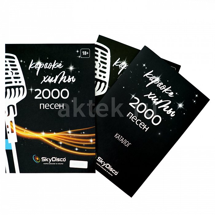 Комплект DVD дисков "Караоке хиты 2000 песен" с каталогом 4