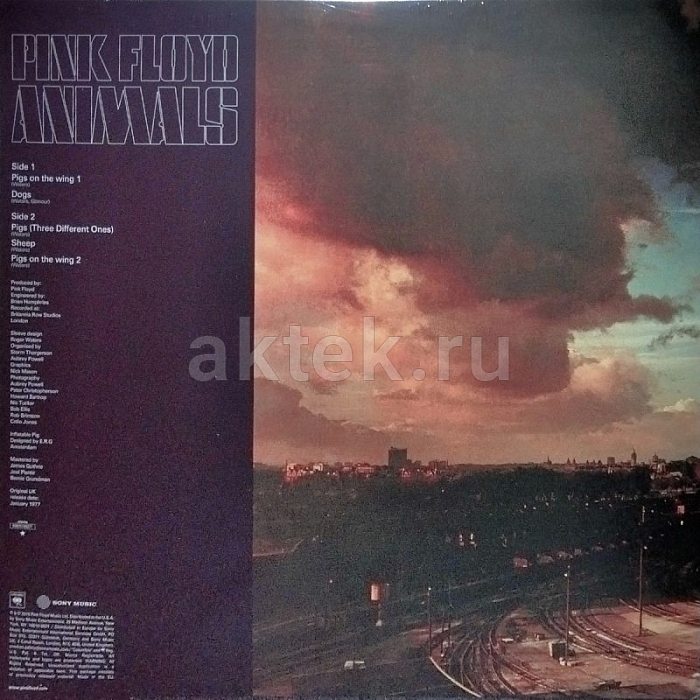 Виниловая пластинка PINK FLOYD - ANIMALS 180 GRAM BLACK VINYL 12" 2