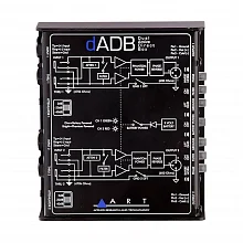 ART dADB 2 двухканальный активный директ-бокс, XLR, фантомное питание