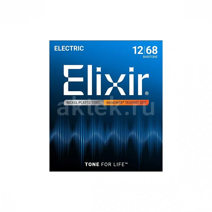 Elixir 12302 NanoWeb комплект струн, калибр 12-68, Extra Heavy