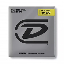 Dunlop DBSBS40100M Super Bright Steel струны для бас-гитары, 40-100