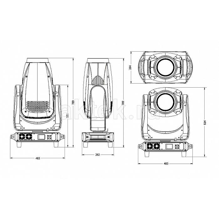 SILVER STAR SS9281SC HC PLUTO800 PROFILE WASH HC поворотная голова 5