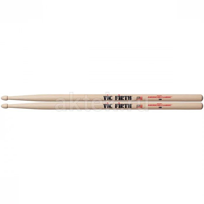 Vic Firth 5B барабанные палочки, орех 2