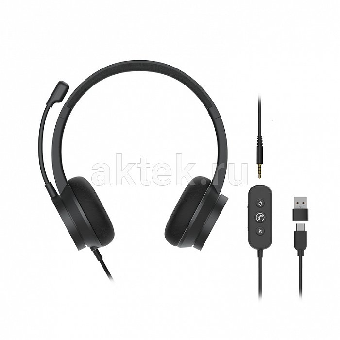 Nuroum HP10 полноразмерная гарнитура USB/TRS 3,5 мм с микрофоном