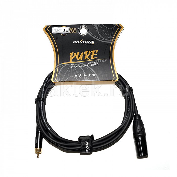 ROXTONE PACC260/3 аудиокабель XLR–RCA, 3 м 3