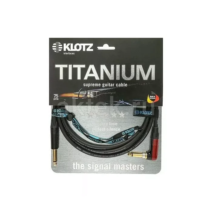 Klotz TIR-0450PSP TITANIUM инструментальный кабель, 4,5 м