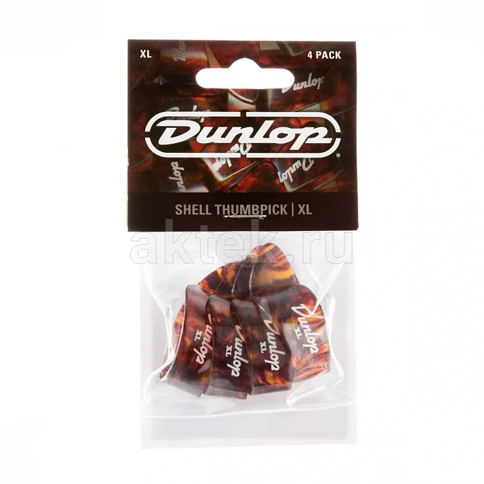 Dunlop 9024P Plastic Thumbpick Shell 4Pack медиаторы-когти, жёсткие, 4 шт