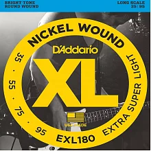 D'Addario EXL180 комплект струн, калибр 35-95, Extra Super Light