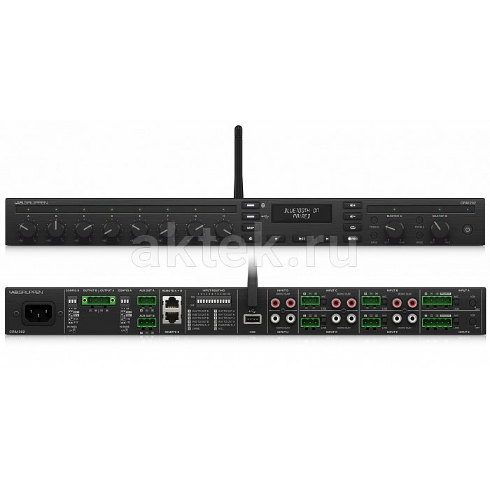 Lab.gruppen CPA1202 микшер-усилитель с Bluetooth и USB-плеером