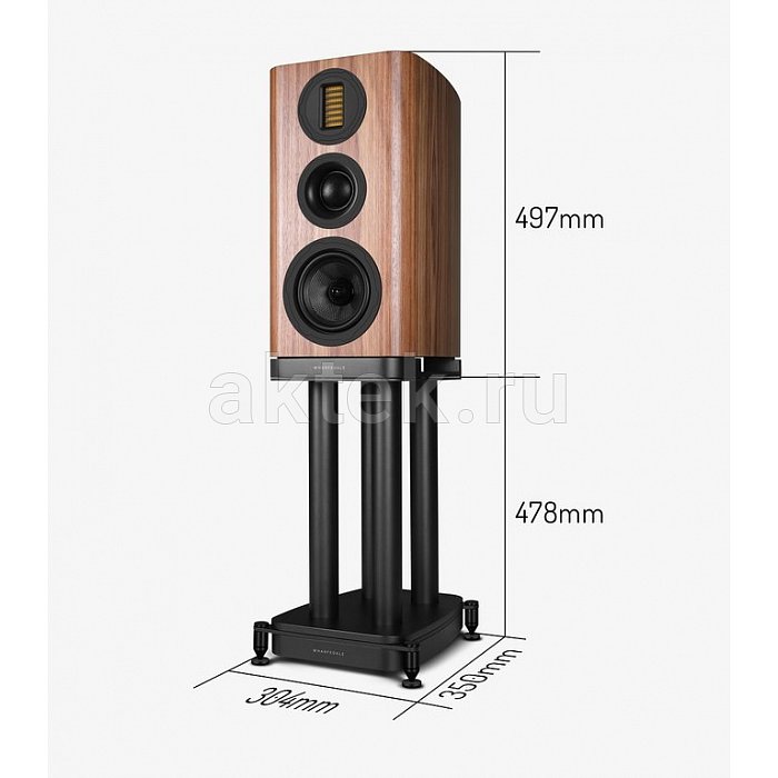 Wharfedale EVO 5.2 Black стойка для полочной акустики, Hi-Fi