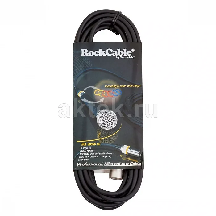 Rockcable RCL30356 D6 микрофонный кабель XLR 3