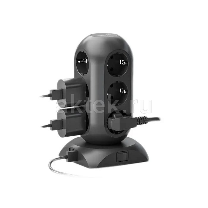 Сетевой фильтр Tessan TPS02-DE Black