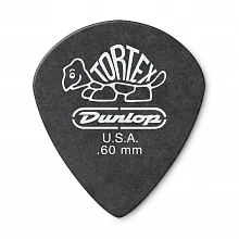 Dunlop 482P060 Tortex Pitch Black Jazz медиаторы, 0,6 мм