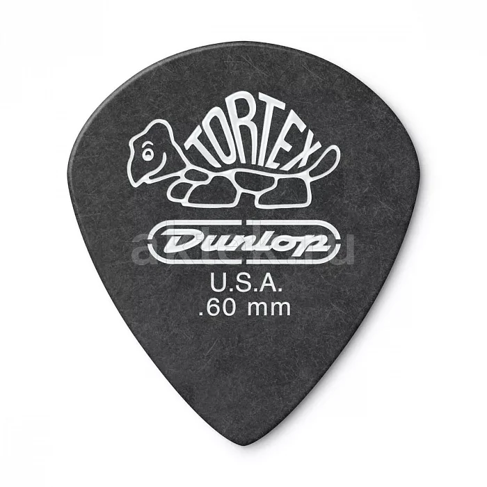 Dunlop 482P060 Tortex Pitch Black Jazz медиаторы, 0,6 мм
