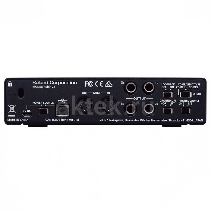 Roland Rubix24 USB-аудиоинтерфейс, 2 входа и 4 выхода 2
