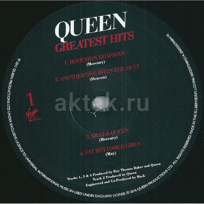 Виниловая пластинка QUEEN - GREATEST HITS 180 GRAM BLACK VINYL 12" 3