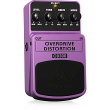 Behringer OVERDRIVE/DISTORTION OD300 педаль 2-режимный